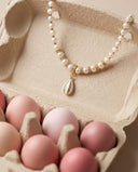 Easter Pearl Egg Necklace