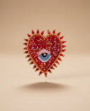 Sacred Heart Eye Brooch