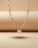 Blush Quartz Heart Choker