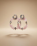 Blush Orbit Quartz Necklace