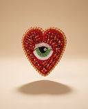 Heart Eye Brooch