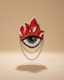 Eyes on Fire Brooch