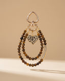 Tiger Eye Heart Bag Charm