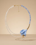 Blue Blossom Pearl Choker