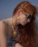 Canary Orchid Earrings