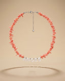 Amore Coral Letter Necklace