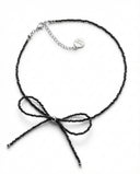 Midnight Bow Hematite Choker