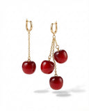 Winter Cherry Drop Earrings
