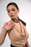 Olive Pearl Choker