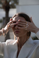 Pearls Double Ring