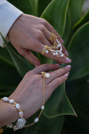 Pearls Double Ring