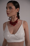 Winter Cherry Drop Earrings