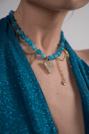 Ocean Heart Glow Choker Necklace