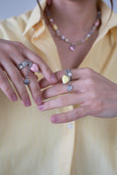 Candy Heart Chain Ring