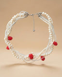 Raspberry Lace Choker