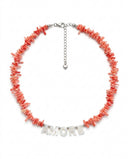 Amore Coral Letter Necklace