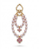 Mallorca Pearl Bag Charm with Floral Pendants