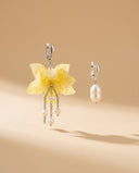 Canary Orchid Earrings