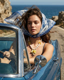 Yellow Orchid Pearl Necklace