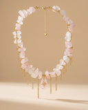 Celestial Blush Quartz Necklace
