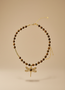 Tiger Eye Dragonfly Choker