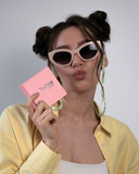 Mint Shell Heart Glasses Chain